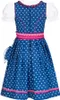 Kinderdirndl 3-teilig Demi in Dunkelblau vom Nübler Größe Produktbild-Vorschau 2