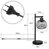 Tischlampe Vintage Nachttischlampe E27 - Schwarz Produktbild-Vorschau 7
