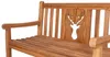 deVries Teakholz Gartenbank Woodie Hirsch 120 cm Produktbild-Vorschau 2