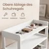 VASAGLE Schuhregal 4 Ebenen Schmales Standregal mit Ablage Produktbild-Vorschau 5