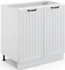 Spülenunterschrank Vicco Fame-Line Weiß Landhaus 80 cm mit Produktbild-Vorschau 1