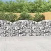 The Living Store Gabione mit Hochbogen 200x50x100/120 cm Produktbild-Vorschau 1