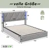 ProximaX Polsterbett 140x200 cm, Kopfteil mit seitlicher Produktbild-Vorschau 7
