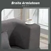HOMCOM 2-Sitzer-Schlafsofa aus Schaumstoff mit breiten Produktbild-Vorschau 7