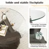Szklany stolik COSTWAY, stolik kawowy ze szklanym blatem i Podgląd zdjęcia produktu 6