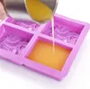 Quadratische Silikonseifenformen, DIY handgemachte Produktbild-Vorschau 7