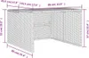 vidaXL Robot Kosiarka Garaż Brązowy 86x90x52/57 cm Poli Podgląd zdjęcia produktu 11