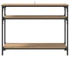 vidaXL Stolik konsola Artisan dąb 100 x 29 x 75 cm materiał Podgląd zdjęcia produktu 5