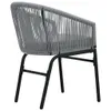 vidaXL Gartenstühle 2 Stk. Anthrazit PE-Rattan Produktbild-Vorschau 4