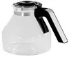 A clear glass coffee pot with a black and silver handle. Anteprima dell’immagine prodotto