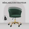 Vinsetto Ergonomischer Bürostuhl mit Teddyfleece-Bezug, Produktbild-Vorschau 3