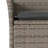 5-tlg. Garten-Essgruppe mit Kissen Grau Poly Rattan und Produktbild-Vorschau 5