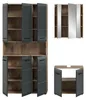 Bad Set Ice 10 | 3-teilig | Nox Oak / schwarz matt ohne Produktbild-Vorschau 3