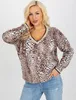 Relevance Damenbluse Samirah schwarz-beige Universal Produktbild-Vorschau 1