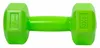 A single green dumbbell is shown against a white background. Produktbild-Vorschau