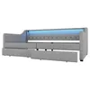 Schlafsofa 90x200 Beige Grau – LED-Umgebungslicht, Produktbild-Vorschau 22