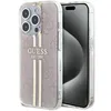 Guess Iml 4G Gold Stripe Hülle Für Iphone 14 Pro Max - Rosa Produktbild-Vorschau 1
