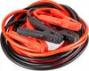 A pile of red and black jumper cables with alligator clips. Podgląd zdjęcia produktu
