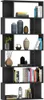 vidaXL Regál / rozdělovač místností černý 80x24x192 cm Náhled obrázku produktu 3