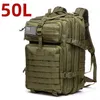 50 L taktický ruksak – olivovo zelený, vodeodolný nylon, Náhľad obrázku produktu 1
