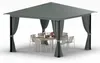 ALEOS Garten-Pavillon Monza 3x3 Meter, anthrazit 9m² Produktbild-Vorschau 2