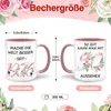 Geschenkset 50. Geburtstag Tasse Socken Untersetzer Rosa Produktbild-Vorschau 2