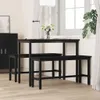 vidaXL Jedálenská lavica čierny dubový vzhľad 100 x 32,5 x Náhľad obrázku produktu 3