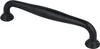 A black matte cabinet handle is shown against a white background. Produktbild-Vorschau