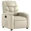 vidaXL Fauteuil relax électrique Crème similicuir Voir les images du produit 4