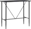 vidaXL Barový stůl černý 120 x 60 x 110 cm MDF Náhled obrázku produktu 6