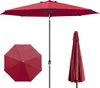 Sonnenschirm 3,5m rund bordeaux Garten Balkon knickbar mit Produktbild-Vorschau 3