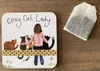 Tappetino per tazza C153 Crazy Cat Lady Kociara Anteprima dell’immagine prodotto 2