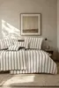 Bettwäsche-Set LINE 140x200 cm, Beige-Braun, 100% Baumwolle Produktbild-Vorschau 6