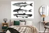 MuchoWow® Poster Eine schwarz-weiße Illustration von drei Produktbild-Vorschau 4