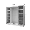 Drehtürenschrank LARO 200 cm Moderner Kleiderschrank mit Produktbild-Vorschau 10