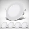 A set of white LED recessed lights on a white and gray background. Náhled obrázku produktu