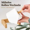 HENNEZ 15919, Uchwyt ścienny na ręcznik papierowy, Brązowy, Podgląd zdjęcia produktu 5