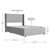 Juskys Polsterbett Savona 140x200 cm - Bett mit Stauraum, Produktbild-Vorschau 17