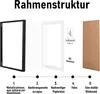 Bilderrahmen Aluminium schwarz 30x40cm Acrylglas modern Produktbild-Vorschau 4