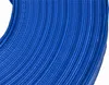 A close-up view of a coiled blue hose. Voir les images du produit