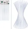 Pailles transparentes réutilisables, paquet de 50, pour Voir les images du produit 7