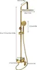 A diagram of a gold shower system with dimensions indicated by text and lines. Náhled obrázku produktu