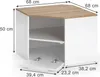 Lowboard Vicco Wido Biały 68 x 50 cm, Model 58466 Podgląd zdjęcia produktu 2