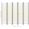 vidaXL 5dílný dělič pokojů krémově bílý 200x180 cm - Dělič Náhled obrázku produktu 9