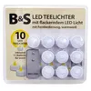 A package of 10 LED tealights with a remote control. Produktbild-Vorschau