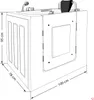 Senioren Sitzbadewanne Sitzwanne Badewanne mit Tür S02-B-R Produktbild-Vorschau 4