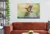 OneMillionCanvasses® - Leinwandbilder - 140x90 cm, Eisvogel Produktbild-Vorschau 3