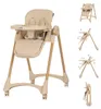 Chipolino Chaise haute Candy Shop, 4 roulettes, réglable, Voir les images du produit 1