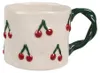 Clayre & Eef Tasse 200 ml Beige Keramik Kirschen Produktbild-Vorschau 1