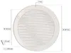 KOTARBAU® Lüftungsgitter Rund ⌀ 150 mm Weiß mit Produktbild-Vorschau 2